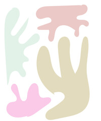 Abstract Shapes Pastel Background 