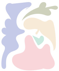 Abstract Shapes Pastel Background 