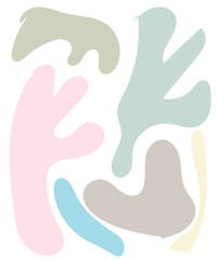 Abstract Shapes Pastel Background 