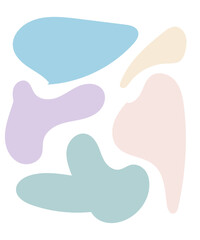 Abstract Shapes Pastel Background 