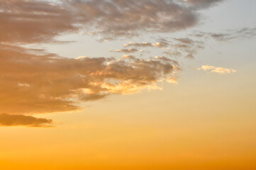 Dramatic panorama sky after sunrise