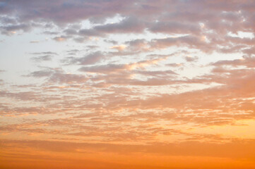 sunset sky with clouds
