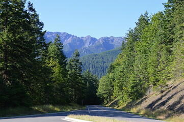 Mountain Landscape at Hurricane Ridge in Olympic National Park, Washington