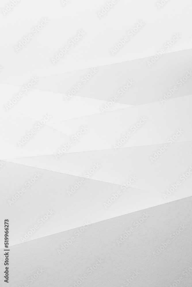 Poster white abstract geometric background with soft light vertical oblique stripes with crossing and angle