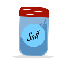 table salt vector illustration