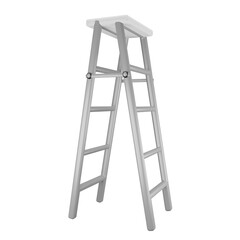 3d illustration Emergency folding stairs