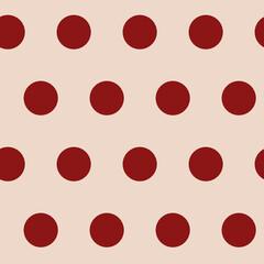 Red contrast seamless pattern background circle circumference simple textile design