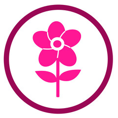 Flower icon flora sign symbol design