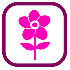 Flower icon flora sign symbol design