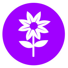 Flower icon flora sign symbol design