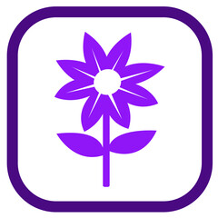 Flower icon flora sign symbol design