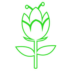 Flower icon flora sign symbol design