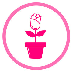 Flower icon flora sign symbol design