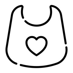 A bib is�a small piece of fabric that's tied under a baby's chin 