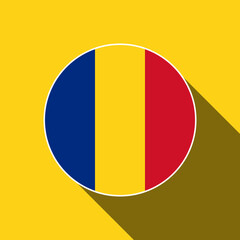Fototapeta premium Country Romania. Romania flag. Vector illustration.
