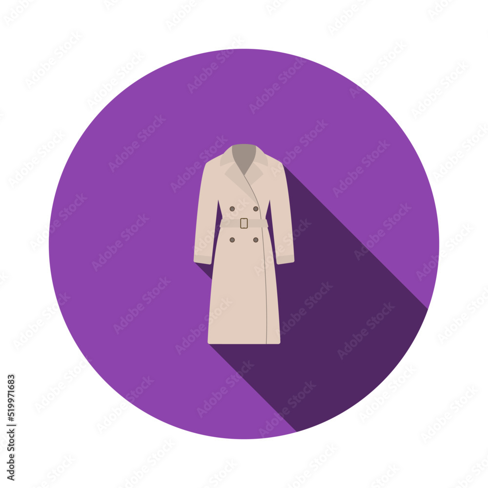 Canvas Prints business woman trench icon