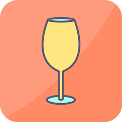 Wine Glass Vector Icon