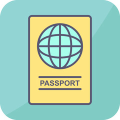 Obraz premium Passport Vector Icon