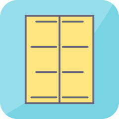 Unique Center Align Vector Icon