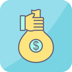 Unique Money Sharing Vector Icon