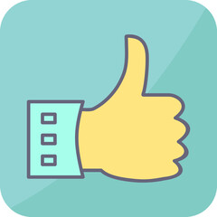 Unique Like Vector Icon