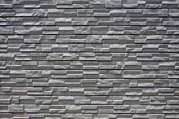 Gray brick wall background