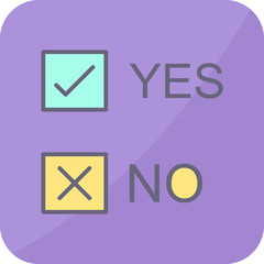 Yes No Option Icon