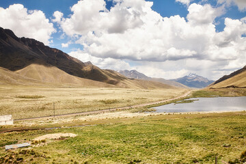 Aussichtspunkt in Peru auf dem Weg zum Titticacasee