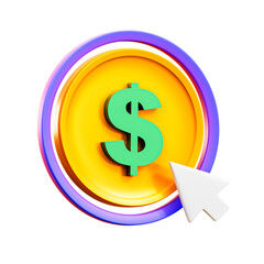 3d illustration Pay Per Click