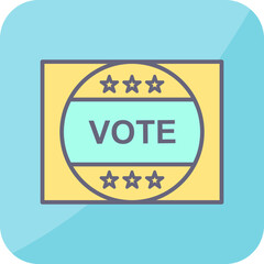 Vote Sticker Icon