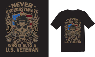 Veteran T-shirt Design, US Veteran Shirt,  US Army,
