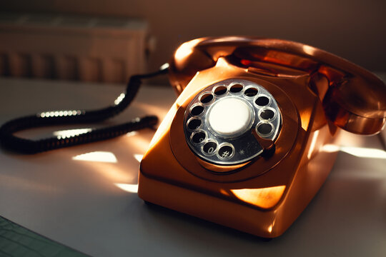 Old Phone With Rotary Dial