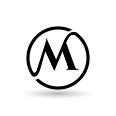 Luxury and Minimal Letter M Logo Design