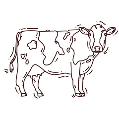 cow line artwork