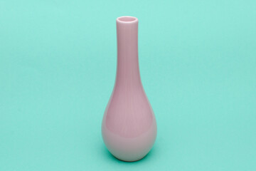 Vase on a green background