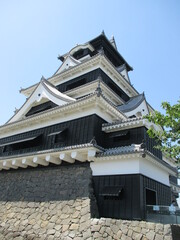 熊本地震から６年、工事が終わり復元された熊本城大天守