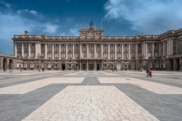 Fototapeta na wymiar Madrid, esterno palazzo reale