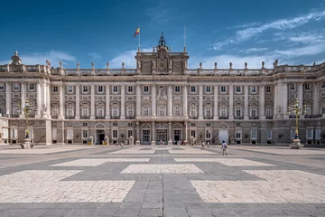 Foto auf Leinwand Madrid, esterno palazzo reale © scabrn