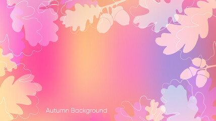 Abstract autumn background with leaves.