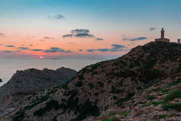 Sunset over the mountains