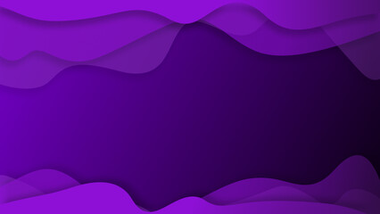Waves gradient abstract background at the top and bottom of velvet violet purple colors of 2022 year concept with smooth movement and copy space