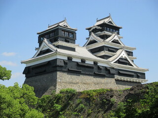 熊本地震から６年、工事が終わり復元された熊本城大天守