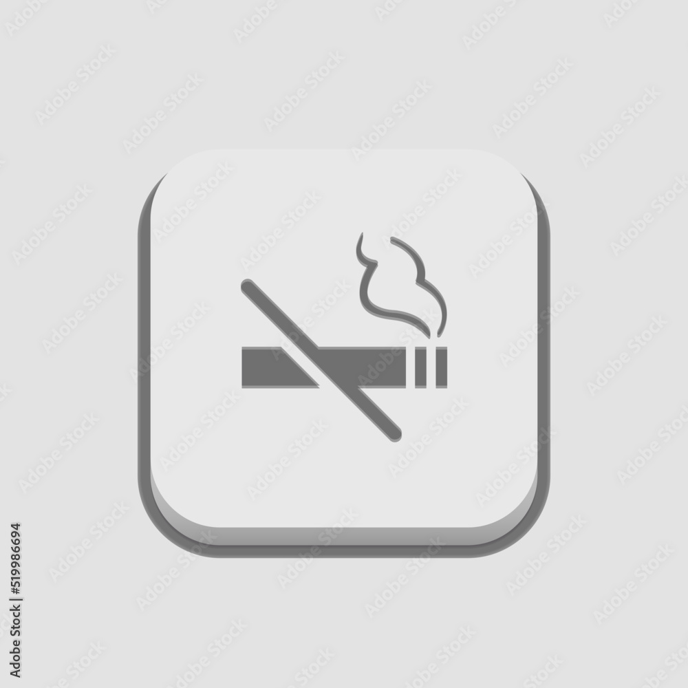 Sticker smoking not allowed