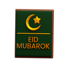 3d illustration Eid Mubarok