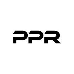 PPR letter logo design with white background in illustrator, vector logo modern alphabet font overlap style. calligraphy designs for logo, Poster, Invitation, etc.