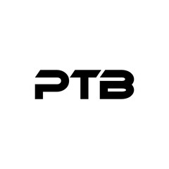 PTB letter logo design with white background in illustrator, vector logo modern alphabet font overlap style. calligraphy designs for logo, Poster, Invitation, etc.