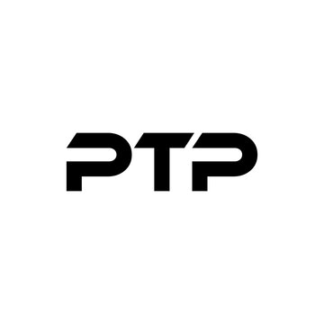 PTP letter logo design with white background in illustrator, vector logo modern alphabet font overlap style. calligraphy designs for logo, Poster, Invitation, etc.