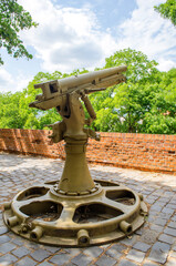 authentic mortar exposed on the street