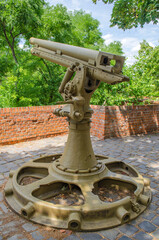 authentic mortar exposed on the street