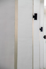 Decorative lights mounted on the outer wall of a building